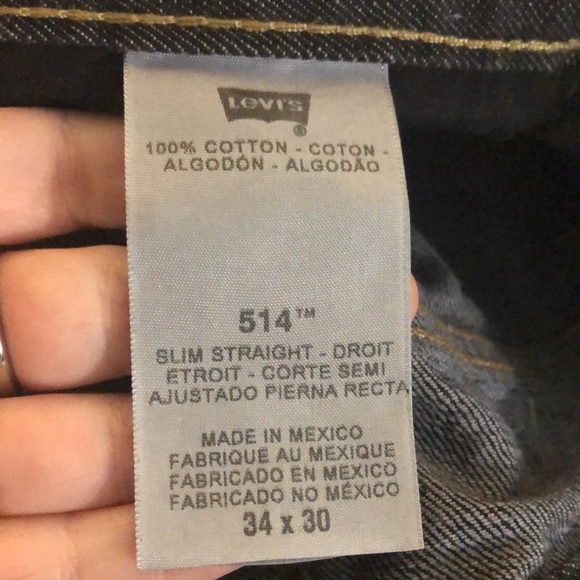 NWOT Levi’s Slim Straight 514 Jeans, size 34x30 - Picture 7 of 7